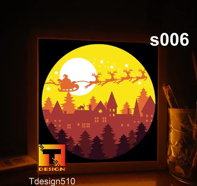 Ông Già Noel Tặng Quà Lightbox - Image 1