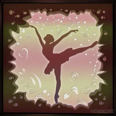 Mô hình Đèn Hộp Ballerina 3D