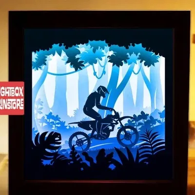 bike racing lightbox