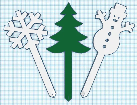 Winter Cupcake Toppers - Image 1
