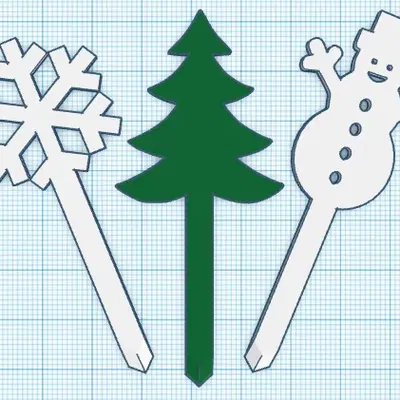 Winter Cupcake Toppers