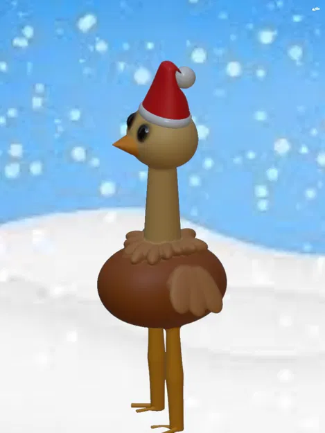 Đà Điểu Noel - Mẫu In 3D Vui Nhộn - Image 3