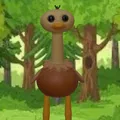 Aussie Cartoon Ostrich - Thumbnail 1