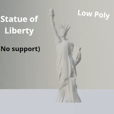 Tượng Nữ thần Tự do (Low-Poly)