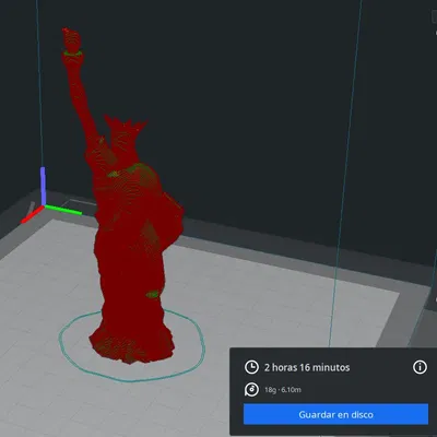 Tượng Nữ thần Tự do (Low-Poly)