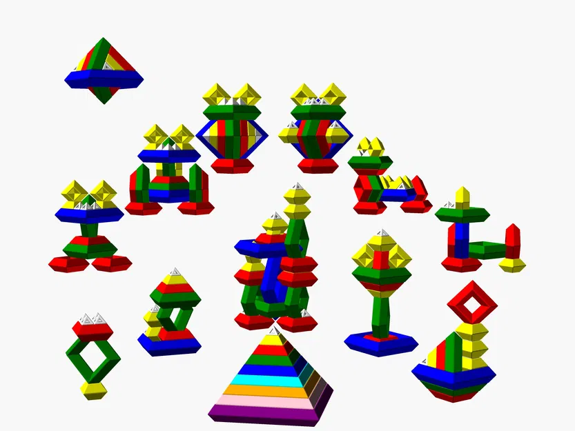 Khối Xếp Hình Đa Diện Tám Mặt Cho Bé - Image 1