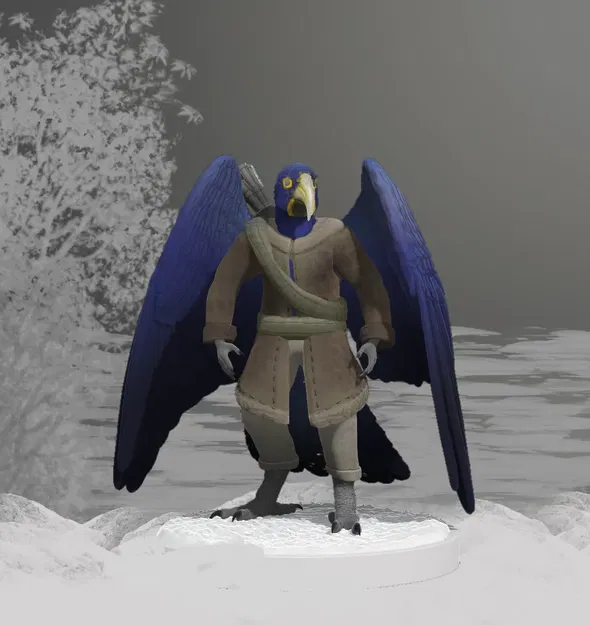 Mô hình Aarakocra Cướp Biển Cho D&D - Thuyền trưởng Goldbill - Image 1