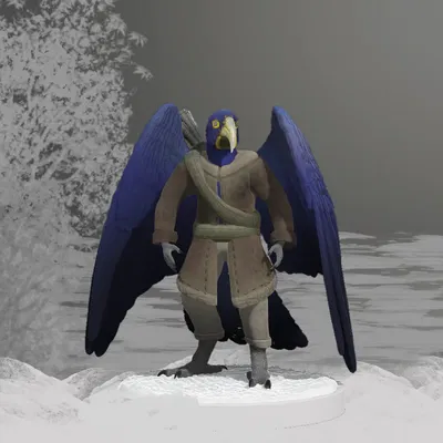 Mô hình Aarakocra Cướp Biển Cho D&D - Thuyền trưởng Goldbill