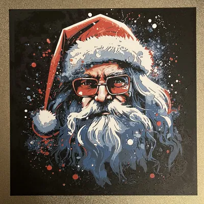 Ông già Noel 'Vẽ bằng sợi' (Santa 'Filament Painting')