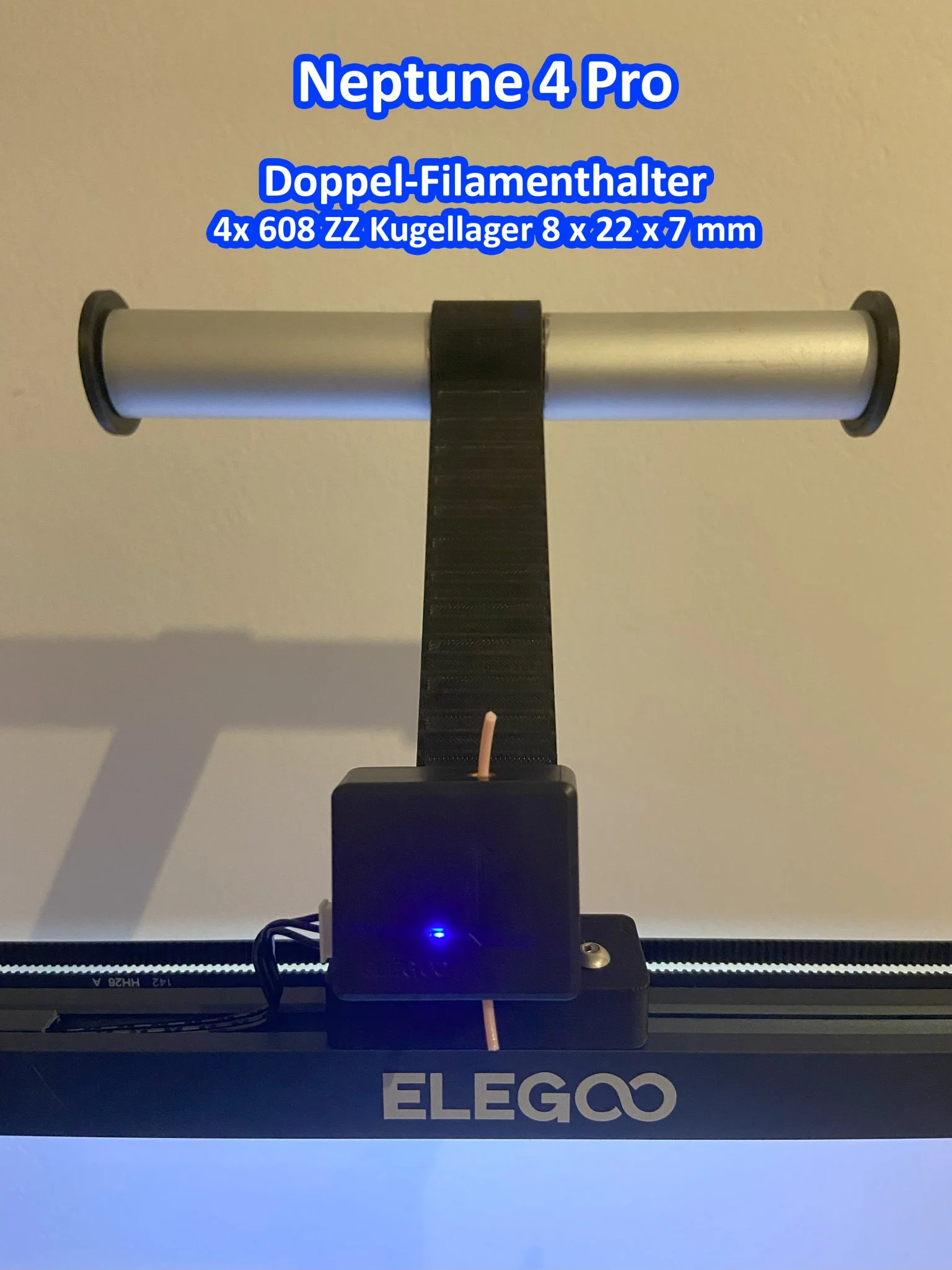 Giá đỡ đôi cho Elegoo Neptune 4 Pro có vòng bi - Cảm biến ở… 1