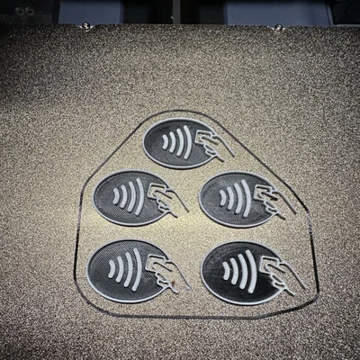 Logo Thanh Toán Không Tiếp Xúc 3D