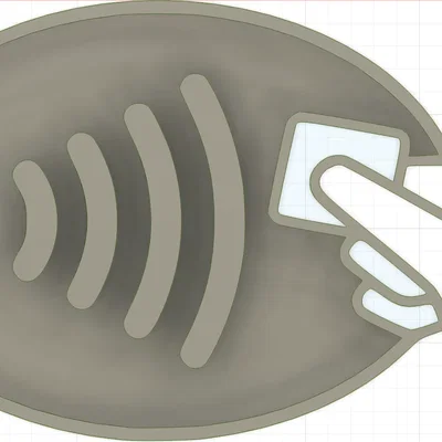 Logo Thanh Toán Không Tiếp Xúc 3D