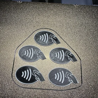 Logo Thanh Toán Không Tiếp Xúc 3D