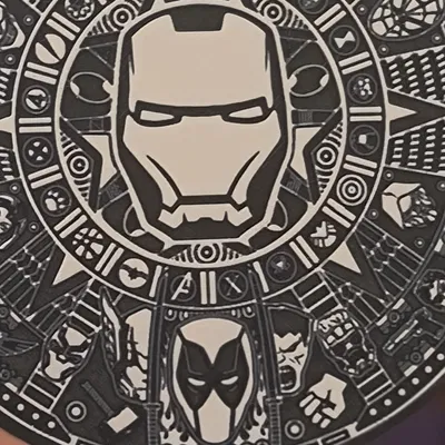 Lịch Marvel Mayan - Bản in Hueforge