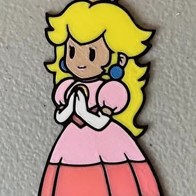 Nam Châm Công Chúa Peach Nhiều Màu