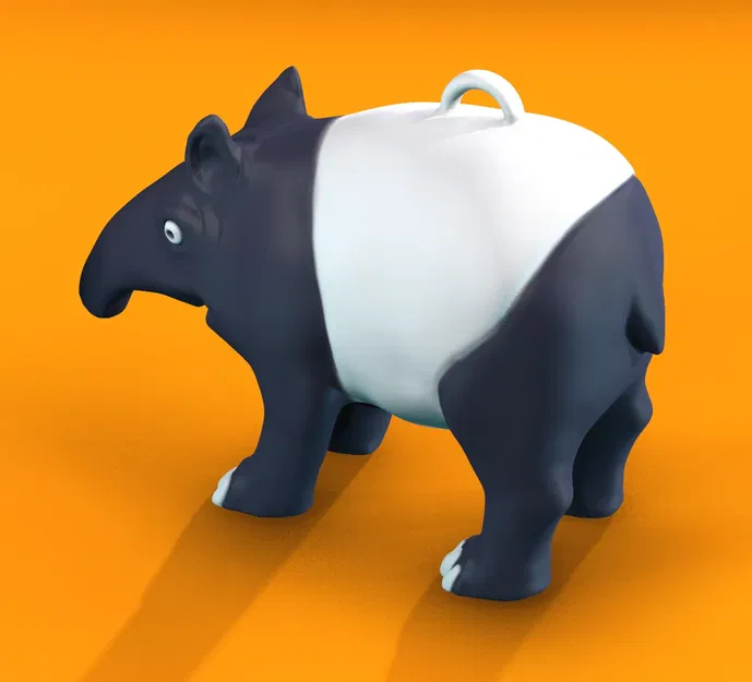 Mô hình Tapir 3D - Linh vật Tạp chí Tapir - Image 2