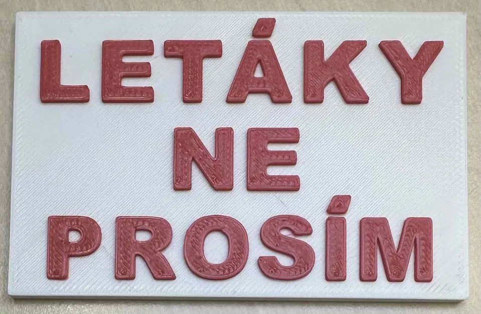Title Nápis Letáky ne prosím na schránku Tóm tắt Jednoduchý nápis - Image 1