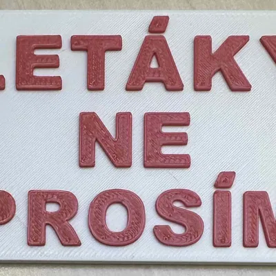 Title Nápis Letáky ne prosím na schránku Tóm tắt Jednoduchý nápis