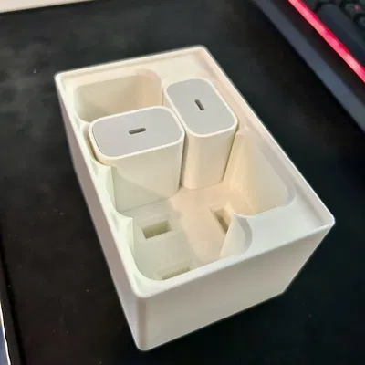 Module Gridfinity Hộp Đựng Củ Sạc Apple USB-C Xếp Chồng