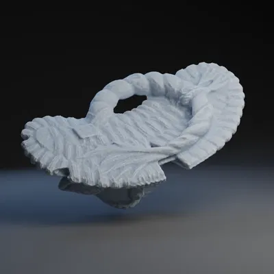 Mô Hình 3D: Hai Con Cóc Trên Củ Súng Nổi - Netsuke