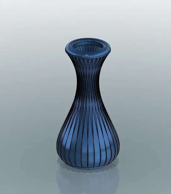 Chậu Hoa Hồng Có Vân - Trang trí nhà cửa - Image 1