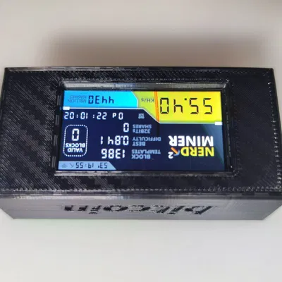 Vỏ Case Nerdminer Có Giá Đỡ Màn Hình LILYGO T-Display-S3 ESP32-S3 / AMOLED