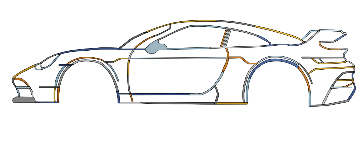 Tranh Tường Porsche - Image 1