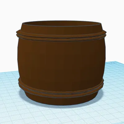 Chậu Trồng Cây Hình Thùng