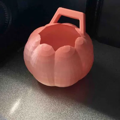 Pumpkin Halloween candy basket