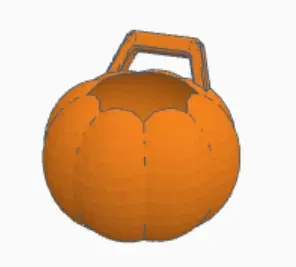 Pumpkin Halloween candy basket - Image 2