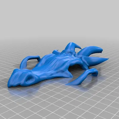 Dragon Skull Hair Pin - Split for Less Support Material