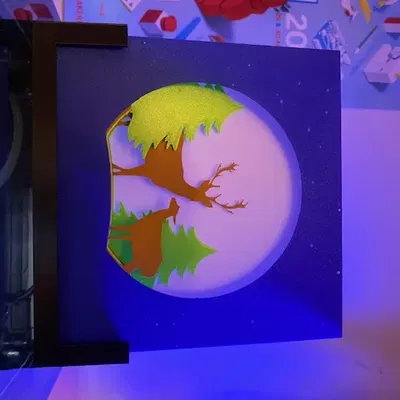 Hộp Cảnh Rừng Hươu