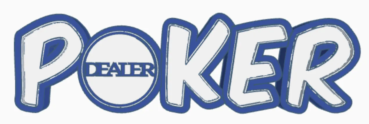 POKER LED - Đèn chữ với Nút Dealer - Image 1