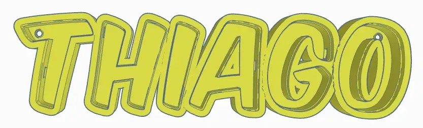 Đèn LED Tên THIAGO - Image 1