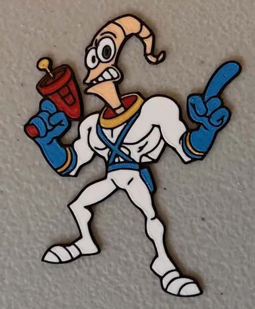 Nam châm Earthworm Jim Nhiều Màu - Image 1