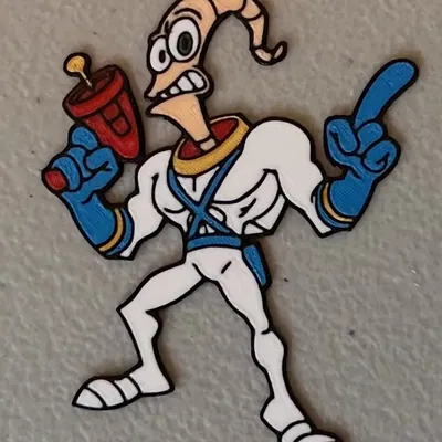 Nam châm Earthworm Jim Nhiều Màu