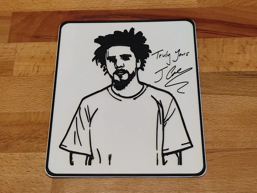 J. Cole Portrait Truly Yours - Image 1