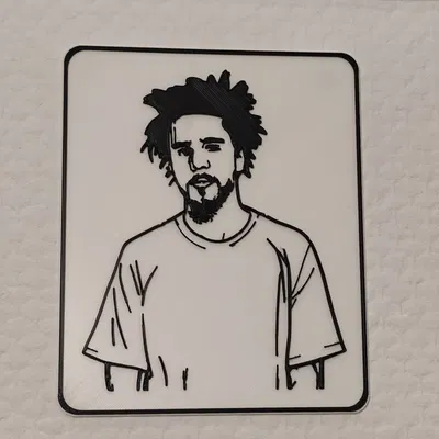 J. Cole Portrait Truly Yours