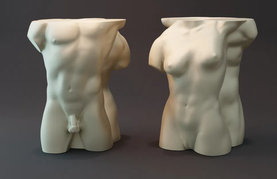 Lọ Hoa Hình Thân Người Nam & Nữ - Image 1