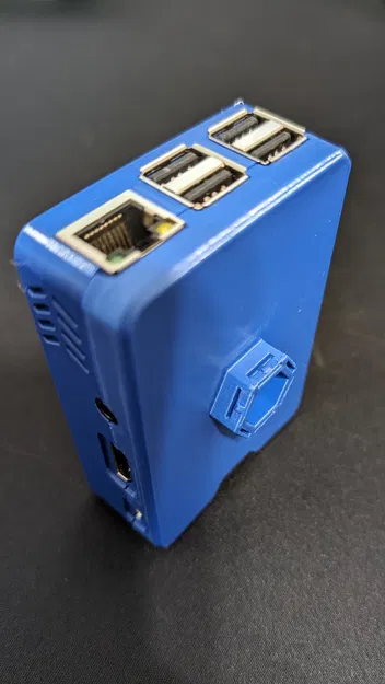 Raspberry Pi 3 Model B Case with Raspberry Pi Logo | Taller | Honeycomb Wall - Image 2