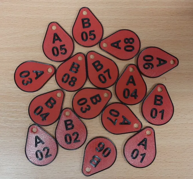 Označovač na klíče "budova 8" - Image 1