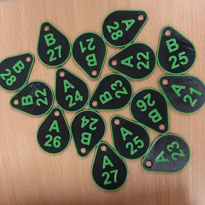 Označovač na klíče "budova 8"