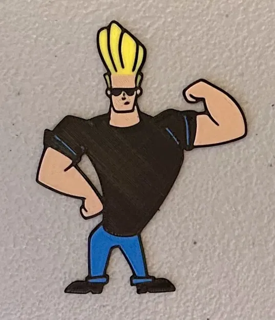 Nam Châm Johnny Bravo Đa Sắc Màu - Image 1