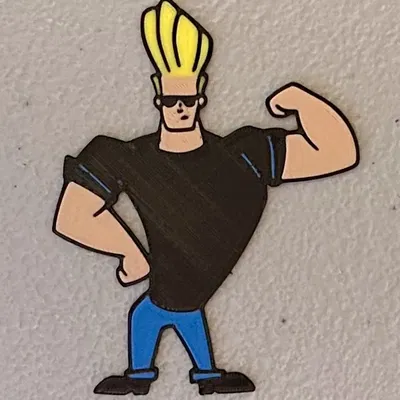 Nam Châm Johnny Bravo Đa Sắc Màu