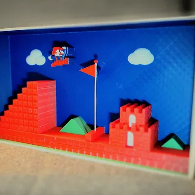 Mô Hình Siêu Anh Hùng Mario Bros 3D