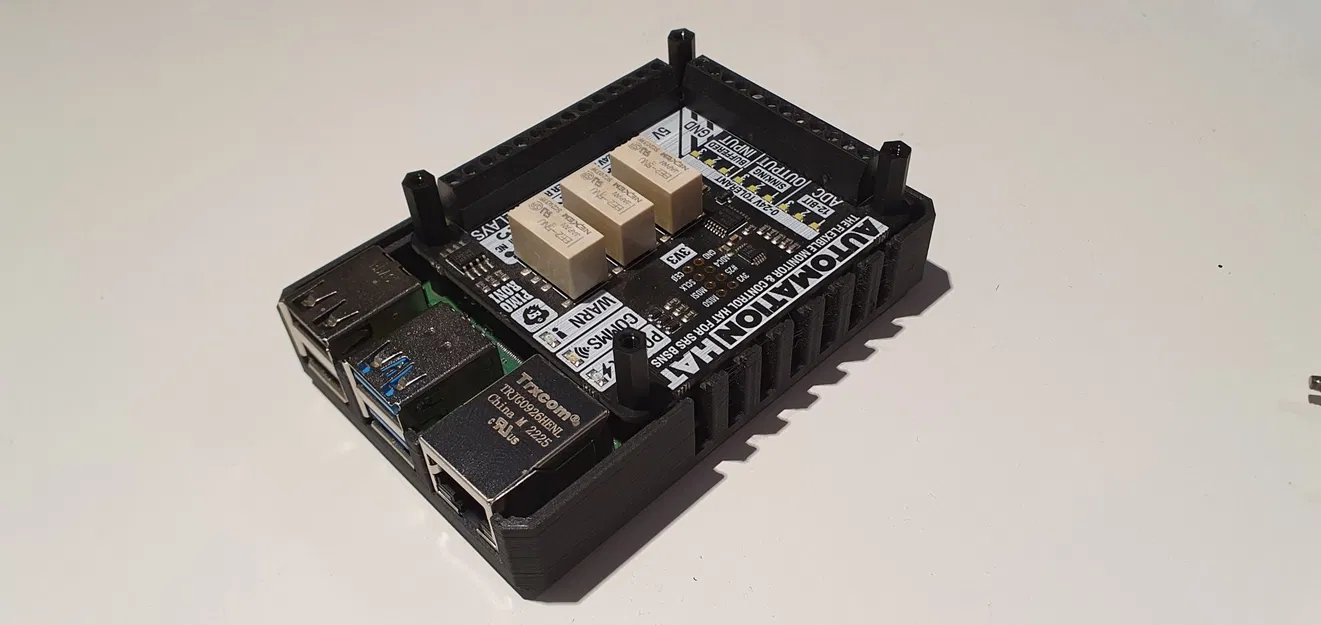 Vỏ case cho RPi 4 kèm Pimoroni automation hat - Image 3