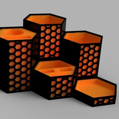 Hộp đựng dụng cụ hình lục giác thứ 2