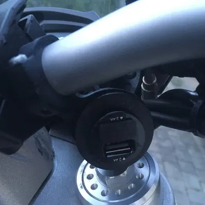 12V Socket Mount for Handlebar - Motorcycle