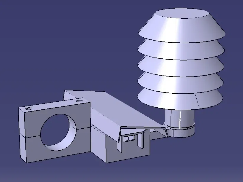 Trạm thời tiết ESP32 + BME280 (phiên bản cũ v1) với màn hình Stevenson - Image 1