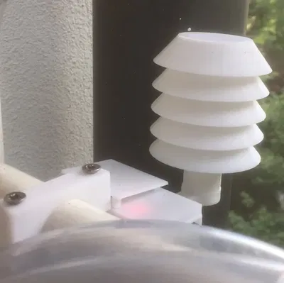 Trạm thời tiết ESP32 + BME280 (phiên bản cũ v1) với màn hình Stevenson